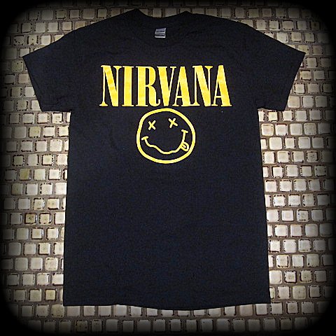 NIRVANA - Smiley Face - Two Sided Printed Shirt